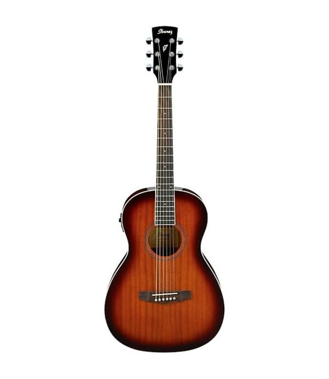 Ibanez PN12E Parlor Acoustic/Electric, Vintage Mahogany Sunburst