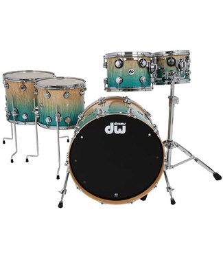 Drum Workshop DW 13" x 6" Collector's Series Exotic, Natural to Royal Blue Burst Over Twisted Ivory
