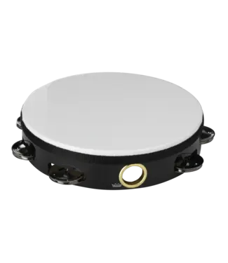 Remo Remo 8" Economy Tambourine, Single Row - Quadura Black