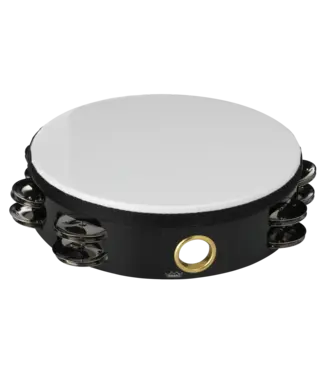 Remo Remo 8" Economy Tambourine, Double Row - Quadura Black