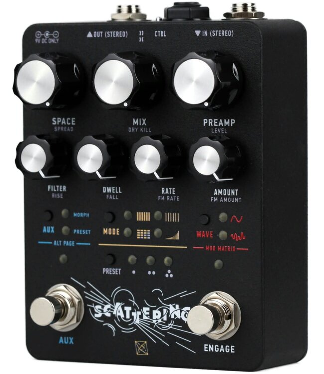 Electronic Audio Experiments Scattering Stereo Reverb Pedal