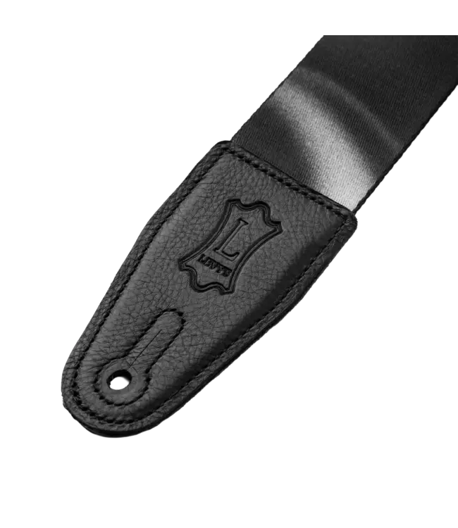 Levy's 2" Cyber Gradient Series Guitar Strap, Black/Silver