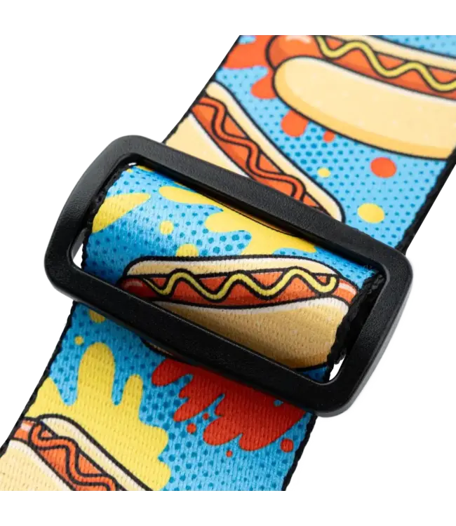 Levy's 2" Tasty Series Guitar Strap, Hot Dog
