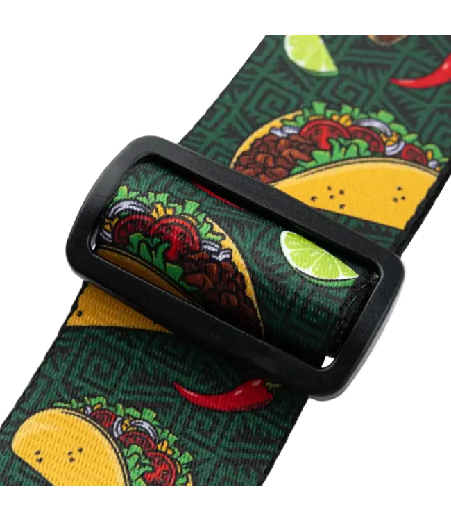 Levy's 2" Tasty Series Guitar Strap, Tacos