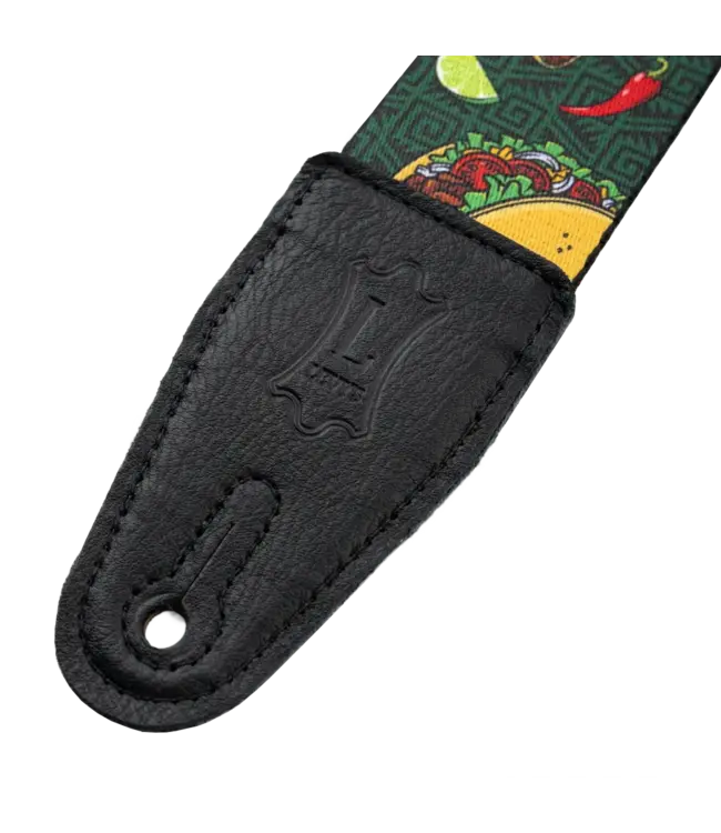 Levy's 2" Tasty Series Guitar Strap, Tacos