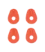 Levy's Strap Ring Block 4 Pack, Orange