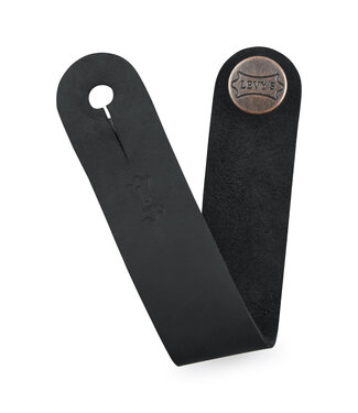 Levy's Levy's Black Leather Headstock Strap Adapter for Acoustic Guitars