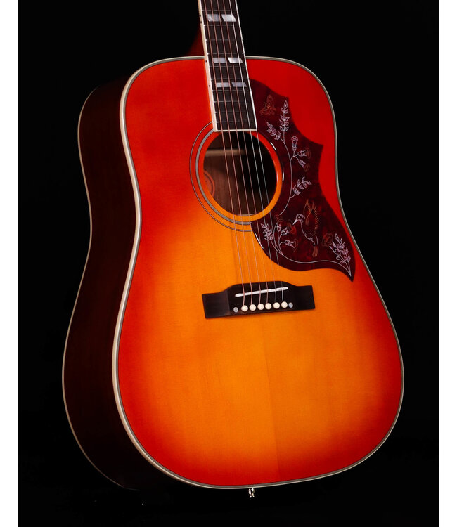 Epiphone Inspired by Gibson Hummingbird Standard, Cherry Sunburst with Deluxe Gig Bag