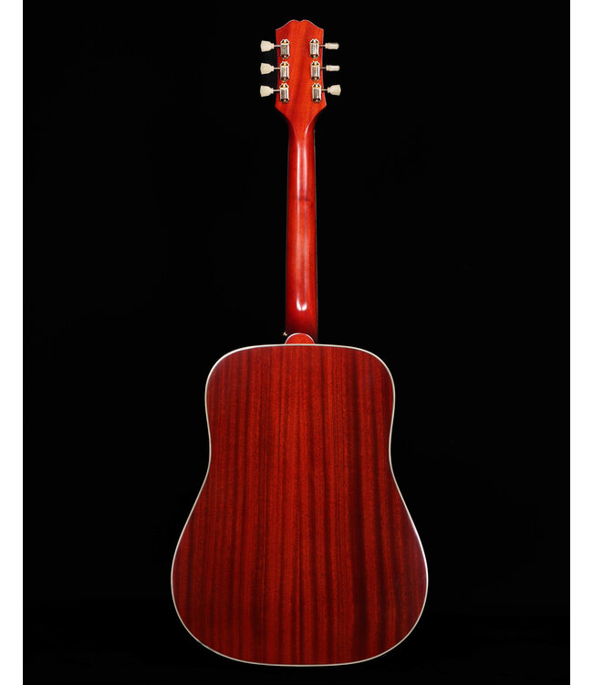 Epiphone Inspired by Gibson Hummingbird Standard, Cherry Sunburst with Deluxe Gig Bag