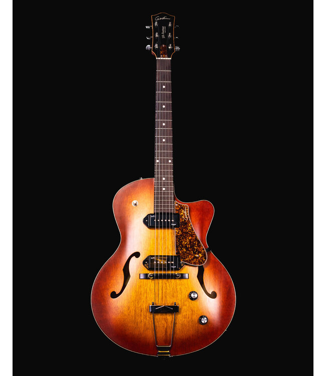 Godin 5th Avenue CW Kingpin P90, Cognac Burst - USED