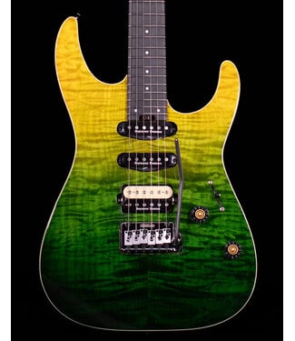 Charvel Charvel Pro-Mod Plus Dinky DK24 HSS 2PT EB QM, Ebony FB, Zombie Fade