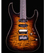 Charvel Pro-Mod Plus Dinky DK24 HSS 2PT EB QM, Ebony FB, Amber Tiger Eye