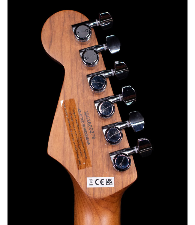 Charvel Pro-Mod Plus Dinky DK24 HSS 2PT EB QM, Ebony FB, Amber Tiger Eye