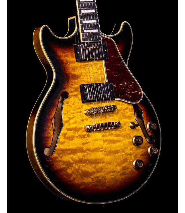 Ibanez Artcore Impressionist AM93QM Antique Yellow Sunburst - USED