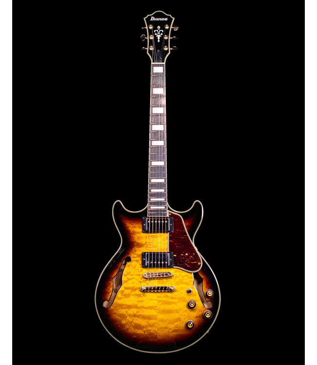 Ibanez Artcore Impressionist AM93QM Antique Yellow Sunburst - USED