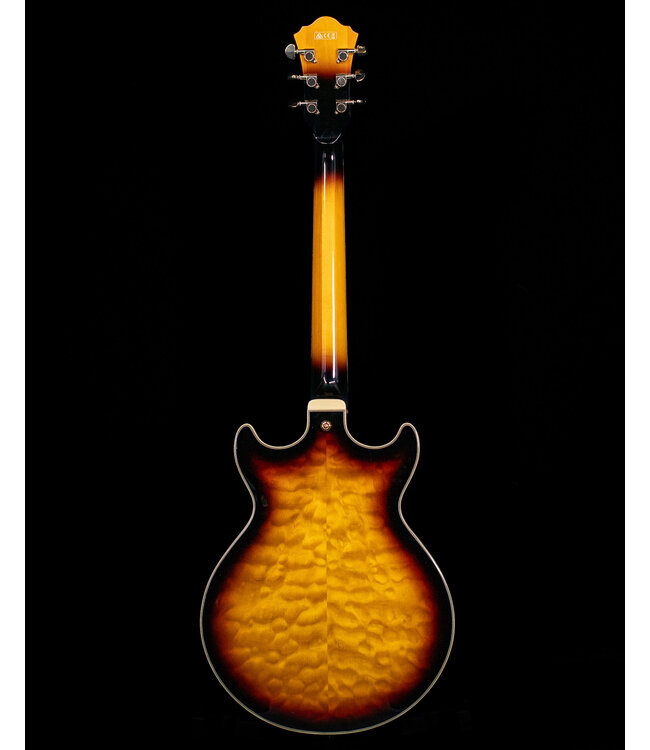 Ibanez Artcore Impressionist AM93QM Antique Yellow Sunburst - USED