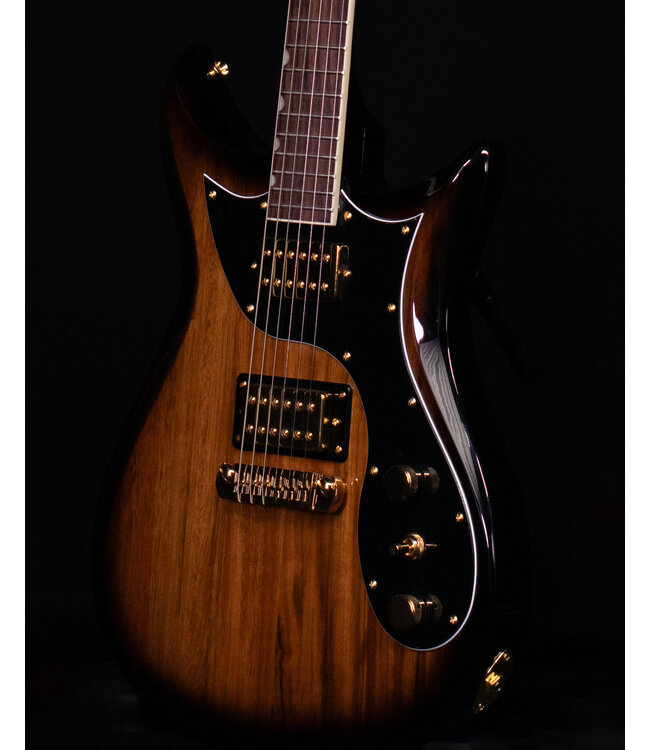 Gretsch Limited Edition Electromatic Black Limba CVT, Rosewood FB, Sunburst