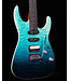 Charvel Pro-Mod Plus Dinky DK24 HSS 2PT EB QM, Ebony FB, Blue Curaçao
