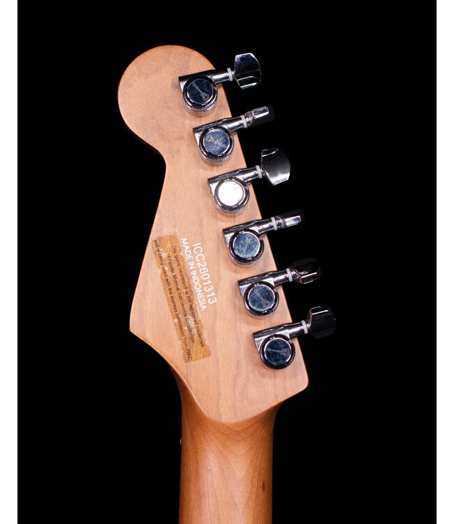 Charvel Pro-Mod Plus Dinky DK24 HSS 2PT EB QM, Ebony FB, Blue Curaçao