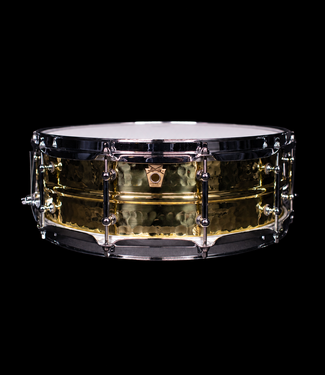 Ludwig Ludwig 14" x 5" Hammered Brass Snare Drum, Tube Lugs