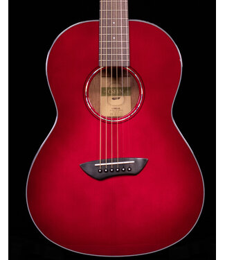 Yamaha Yamaha CSF1M Parlor Size Acoustic Electric, Crimson Red Burst