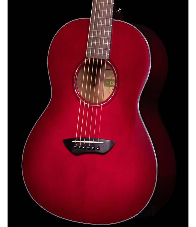 Yamaha CSF1M Parlor Size Acoustic Electric, Crimson Red Burst