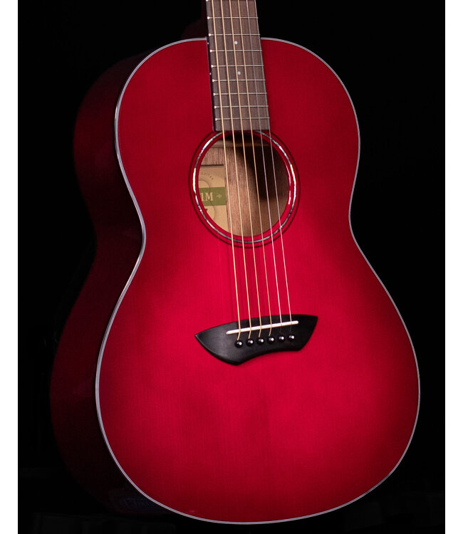 Yamaha CSF1M Parlor Size Acoustic Electric, Crimson Red Burst