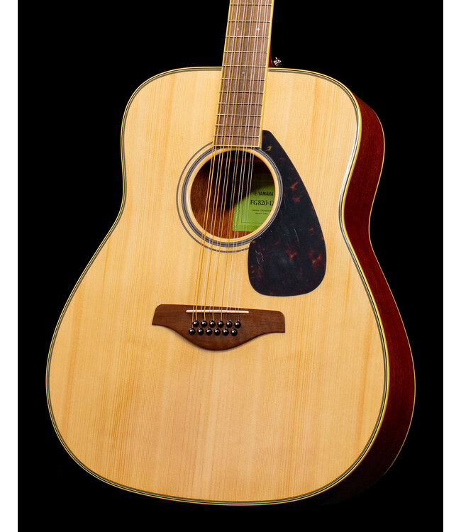 Yamaha FG820-12 12-String Acoustic Guitar, Solid Top, Natural