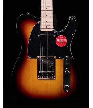 Squier Squier Affinity Series Telecaster, Maple FB, Black Pickguard, 3-Color Sunburst