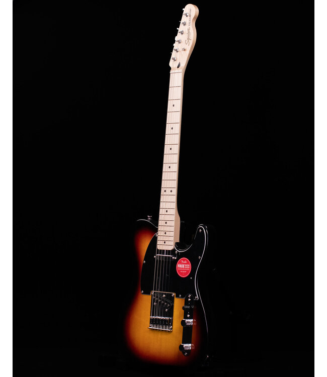 Squier Affinity Series Telecaster, Maple FB, Black Pickguard, 3-Color Sunburst