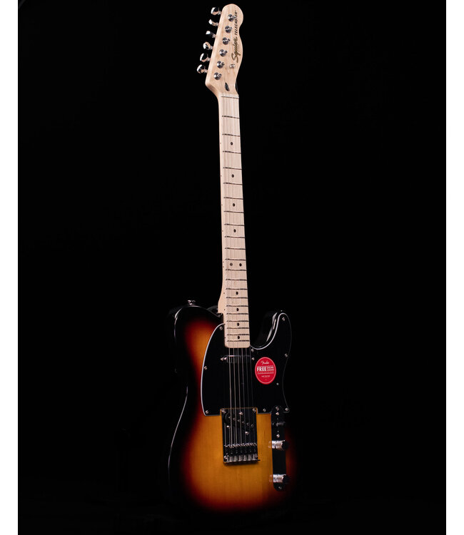 Squier Affinity Series Telecaster, Maple FB, Black Pickguard, 3-Color Sunburst