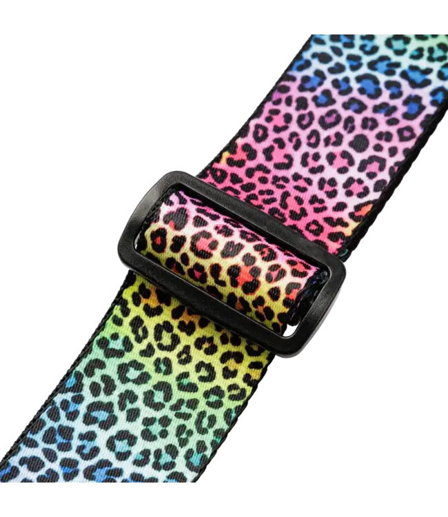 Levy's 2" Untamed Animal Series Strap, Rainbow Leopard Print
