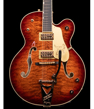Gretsch Gretsch G6136TGQM-59 Limited Edition Quilt Classic Falcon with Bigsby, Ebony FB, Forge Glow