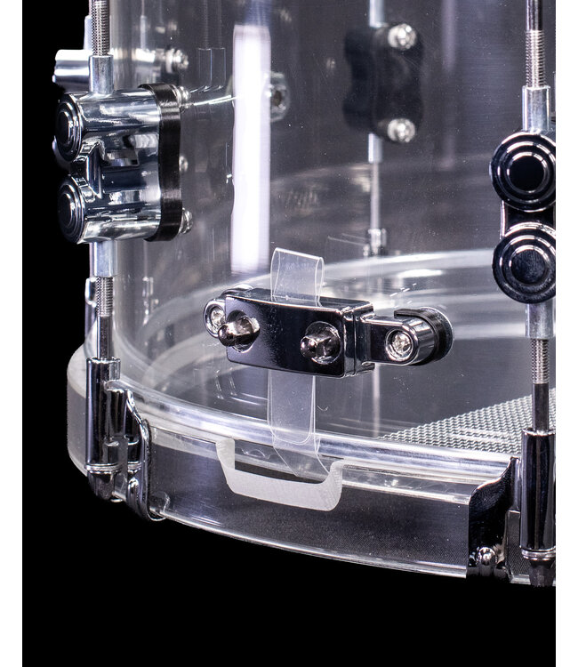PDP 14" x 6.5" Concept Acrylic Clear Snare Drum with Acrylic Hoops