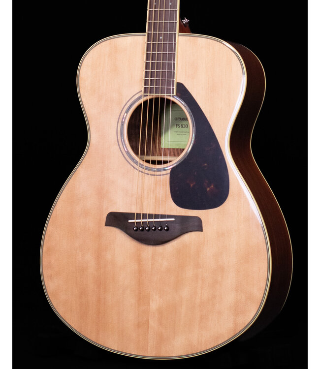 Yamaha FS830 Small Body Acoustic, Solid Top, Mahogany FB, Natural