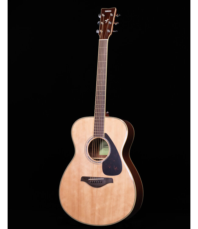 Yamaha FS830 Small Body Acoustic, Solid Top, Mahogany FB, Natural