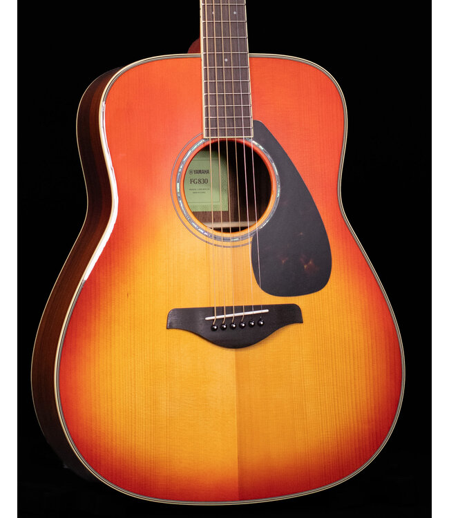 Yamaha FG830 Folk Acoustic Guitar, Autumn Burst