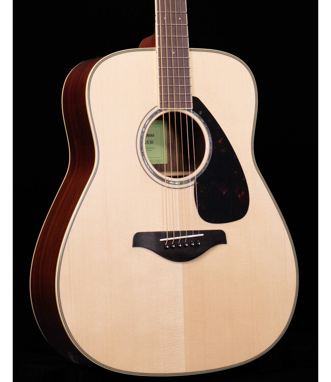 Yamaha FG830 Folk Acoustic Guitar, Natural