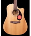Fender CD-140SCE Dreadnought, Walnut FB, Natural with Case