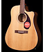 Fender CD-140SCE Dreadnought, Walnut FB, Natural with Case