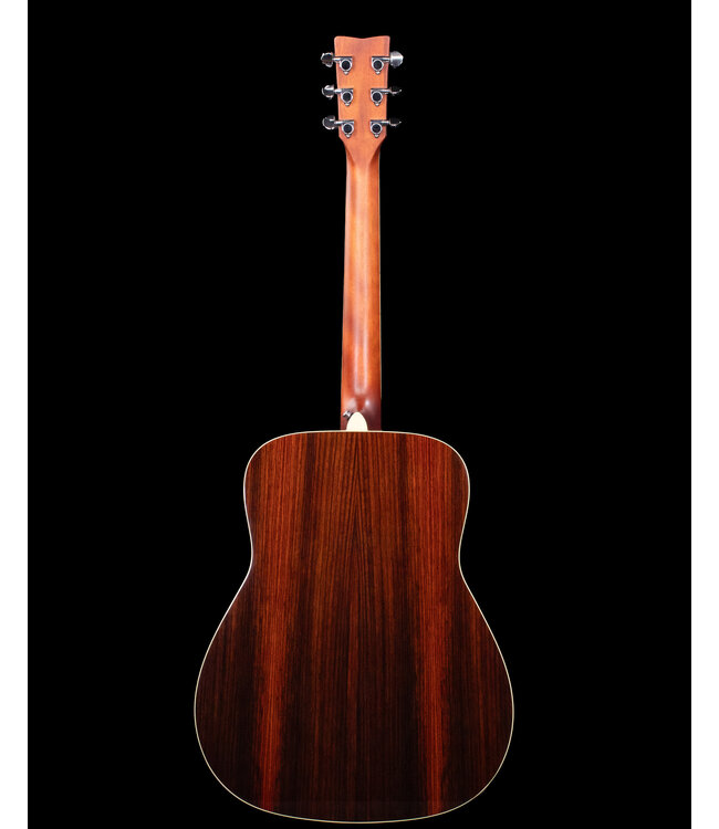 Yamaha FG830 Solid Top Acoustic, Rosewood Back and Sides, Tobacco Brown Sunburst