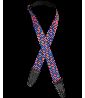 Levy's Levy's 2" Sublimated Guitar Strap, Red Donut on Blue