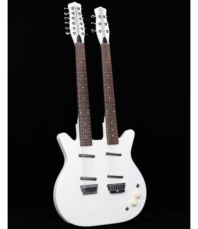 Danelectro 6/12 Double Neck, White Pearl - USED