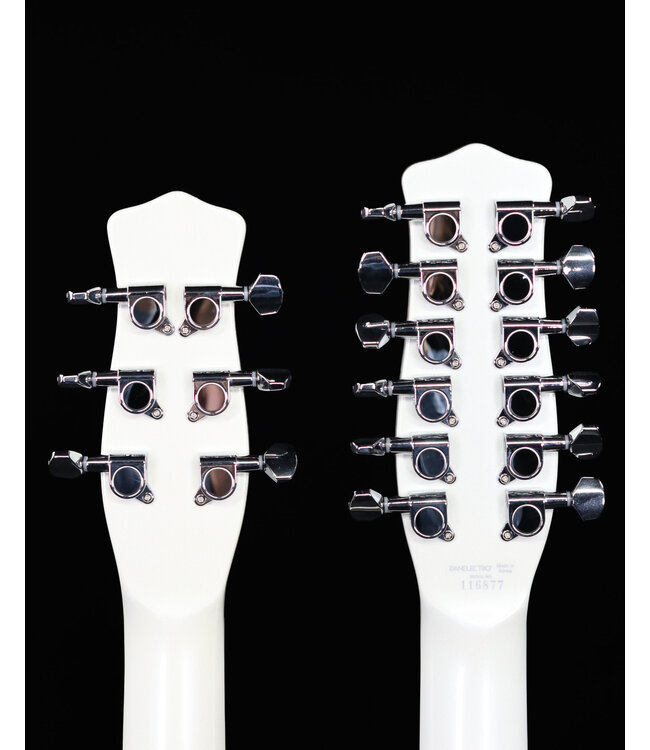Danelectro 6/12 Double Neck, White Pearl - USED