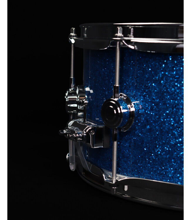 DW 14" x 6.5" Collector's Series Maple Snare Drum, Blue Glass, Chrome Hardware