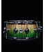 DW 14" x 6.5" Collector Series Maple Snare Drum, Natural to Emerald Fade over Olive Ash Burl