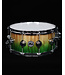 DW 14" x 6.5" Collector Series Maple Snare Drum, Natural to Emerald Fade over Olive Ash Burl
