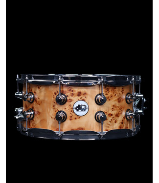 Drum Workshop DW 14" x 6.5" Design Series Limited Snare, Natural Mapa Matte Birch