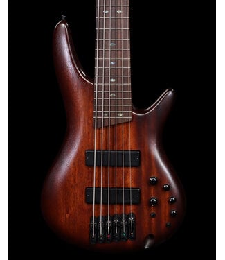 Ibanez Ibanez SR506A 6 String Electric Bass Guitar, Mahogany Brown Burst Low Gloss - BLEM