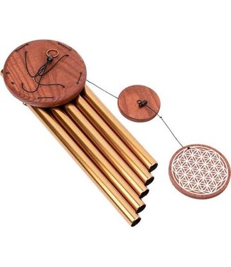 Meinl Meinl Sonic Energy Flower of Life Meditation Chime, 36" Height, Bronze